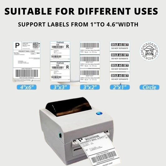 ASOL CD410 Shipping Label Printer | Label Printer | Receipt Printer | All In One Printer | USB, BLE Supported