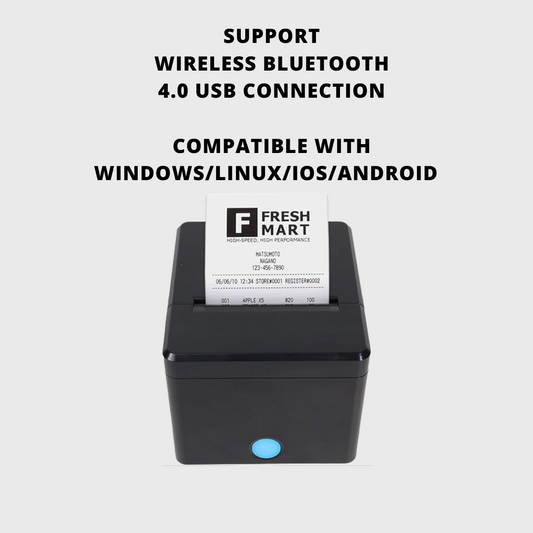 ASOL307 3inch Receipt Printer with Billing App | 80mm Receipt Printer | Mobile Billing Machine
