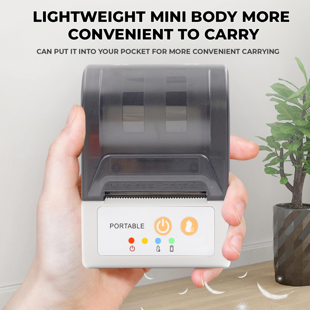 ASOL 2inch Portable Receipt Printer with Billing Software | 58mm Receipt Printer with Auto cutter