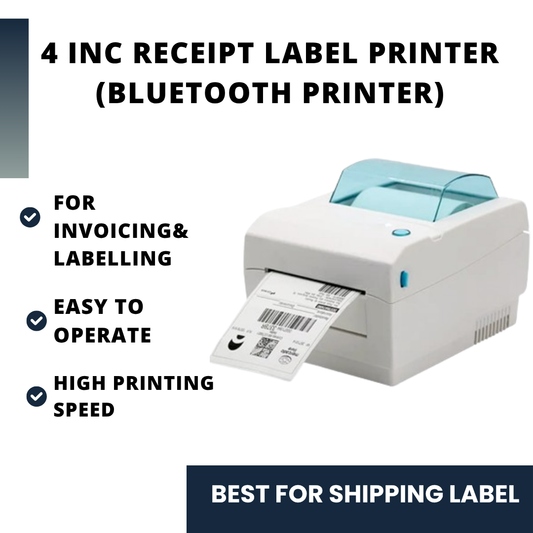 ASOL CD410 Shipping Label Printer | Label Printer | Receipt Printer | All In One Printer | USB, BLE Supported