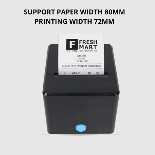 ASOL 3inch Receipt Printer with Billing Software | 80mm Receipt Printer with Autocutter