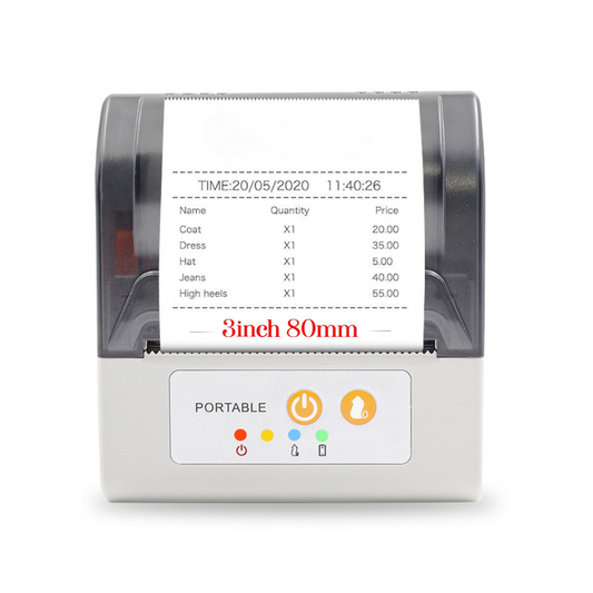 ASOL 3inch Portable Receipt Printer with Billing Software | 80mm Receipt Printer with Autocutter