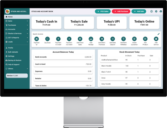 Best Billing Software | Stock And Account Book Desktop Software