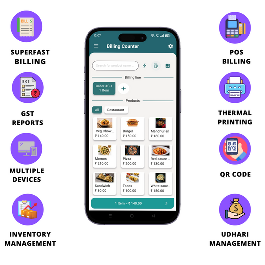 Best Billing Mobile App | Stock And Account Book Mobile App | Billing App